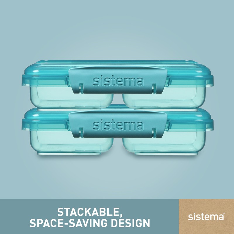 Sistema Ocean Bound Plastic Small Split Food Storage Container, 350