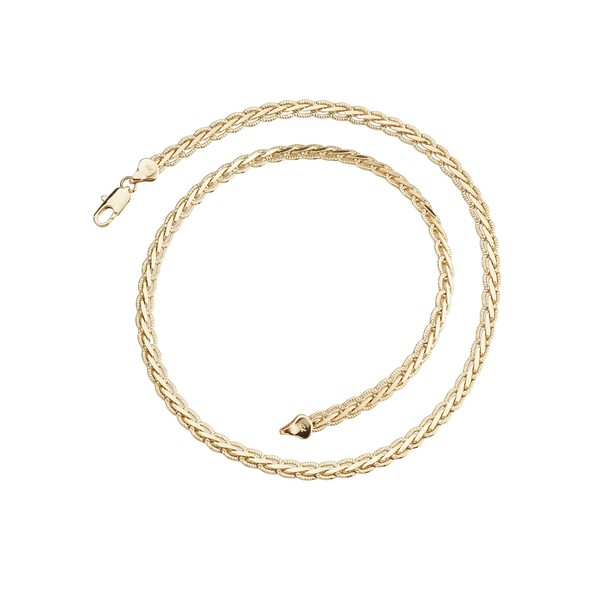 Zeyicher men's cuban link chain - gold-plated alloy base with