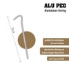outdoorer Alu Peg, Zeltheringe aus Alu, Erdnagel, 18 cm Heringe,