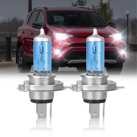 IVBDQV IVBDQV Fit (1996-1997/2001-2005) for TOYOTA RAV4 Headlight Bulbs, 9003/H4 High Low Dual Beam 9003 Halogen Bulbs 300% Brightness High Performance Halogen Bulbs Combo 2PCS