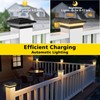 T-SUN 4x4 Solar Post Cap Lights Outdoor 12 Pack, Warm
