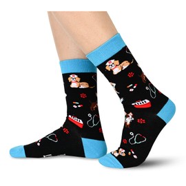 HAPPYPOP Vet Tech Gifts for Women Men - Veterinary Veterinarian Gifts for Men Veterinary Technician Gifts Vet Tech Week Gifts, Veterinary Veterinarian Socks