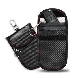 SOKANA Faraday Pouch for Car Keys 2 Pack - Anti Theft Car Key Signal Blocker Pouch | Stylish Small Key Blocker for Keyless Car Entry/RFID Blocker