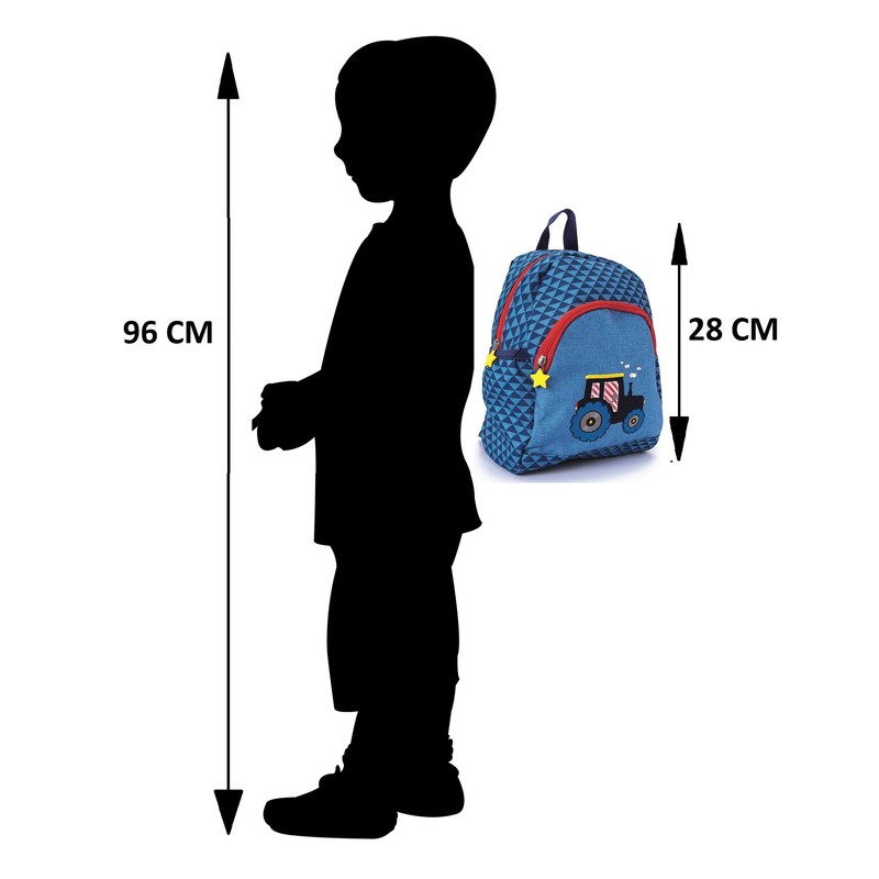 Familando Spiegelburg Small Friends Backpack Tractor 4-Piece Set with Gym