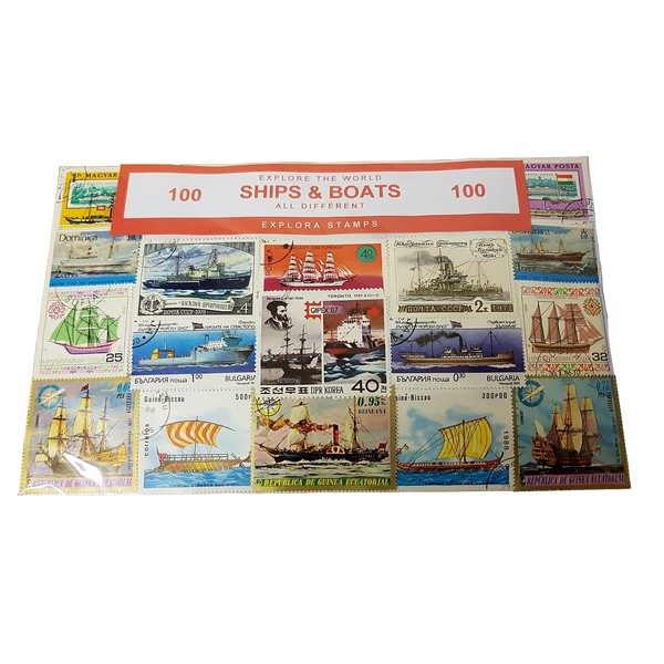Ships of the World Stamp Collection! Boats Boat Transport Souvenir