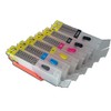 Fill Cartridges for CANON PGI550 / CLI551 with Grey with Autoresetchip, empty, for CANON PIXMA IP8700 IP8750, MG7100, MG7150, MG7500, MG7550)