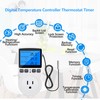 Diymore Plug in Thermostat Temperature Controller Electric Digital Thermostat Heating