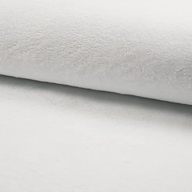 Cuddlesoft Bamboo Wellness Terry Towelling Fabric Material - White, 1Mtr - 150cm x 100cm
