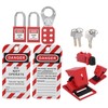 Safety Lockout Tagout Kit Lockset Fitting Tools Multifunctional Portable with