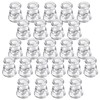 IYOUYA Clear Candlestick Holders 24PCS, 2.1" H Taper Candle Holders