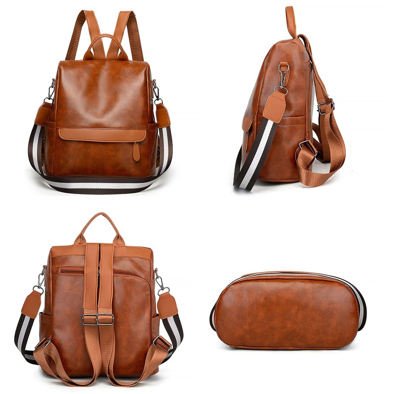 brown backpack
