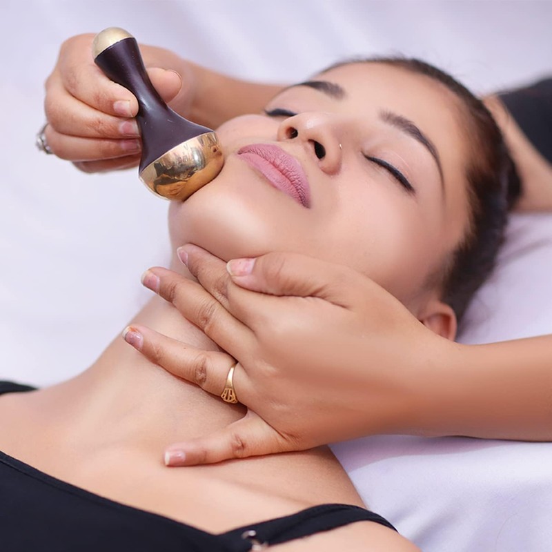 WHOLELIFEOBJECTS Detox Bronze/Kansa Face, Foot and Body Massager - 2