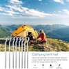 12PCS Tent Pegs Steel Ground Camping Stakes Outdoor Nail 6mm