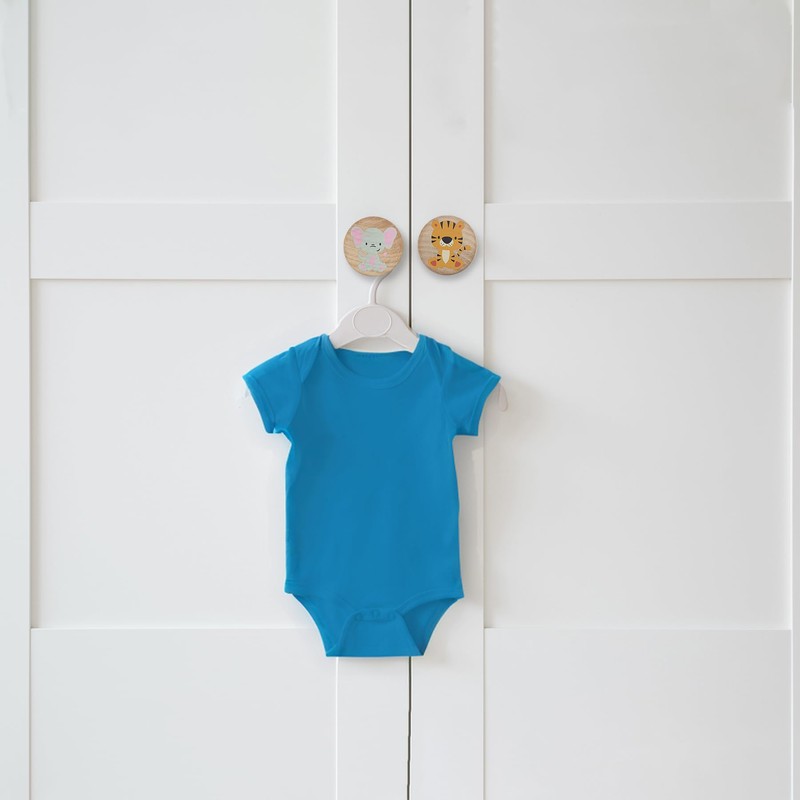 Lasyman 8Pack 1.8" Wood Cute Nursery Kids Dresser Unique Cabinet
