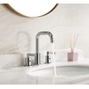 TimeArrow Chrome 8 Inch Widespread Bathroom Sink Faucet 3 Holes