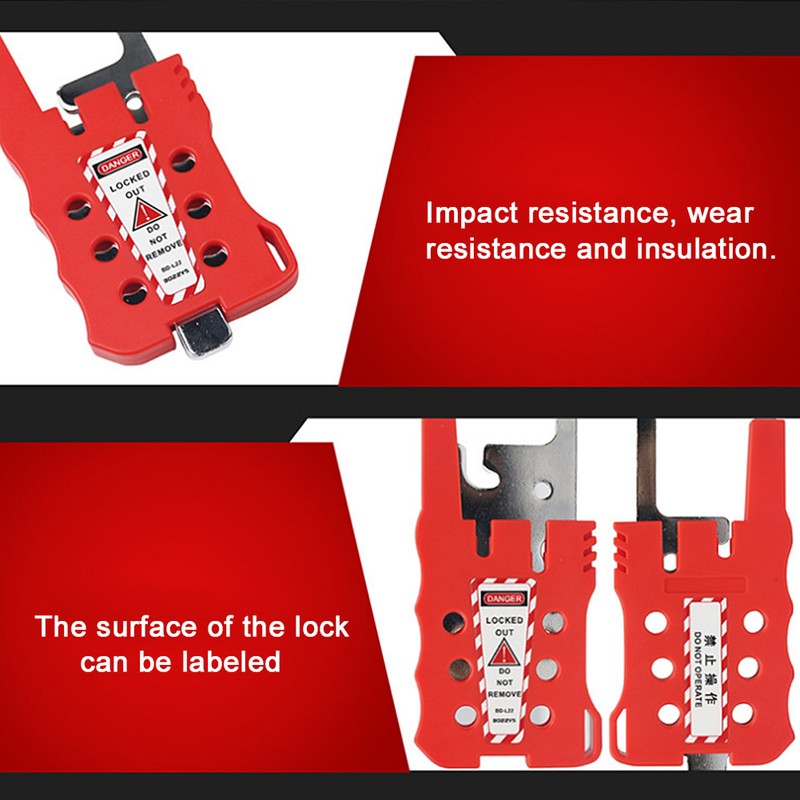 Adjustable Stainless Steel Cable Lockout Industrial Equipment Safety Lock Device