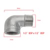 OTOTEC 2 Pieces 304 Stainless Steel 90 Degree Angle Connector