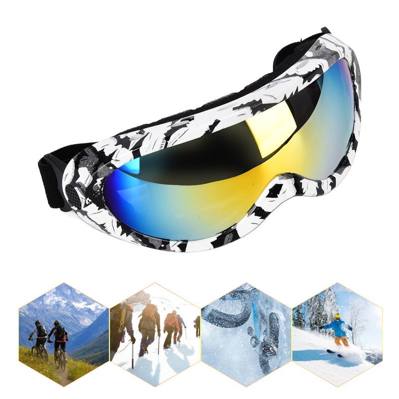 Single Layer Professional Ski Goggles Windproof Outdoor Riding UV Protection