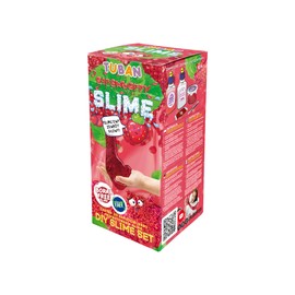 TUBAN DIY Tuban Slime Set - Glue - Activator - Neon Glitter - Container - Stirring Stick - Toy for Kids Strawberry