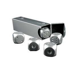 Metal Dice 5 Piece Set with Exclusive Case