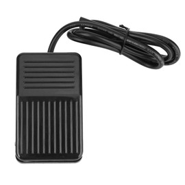 Industrial Foot Switch TFS-01 220VAC 10A Foot Switch Black with 1 m Cable for Bench Drills, Machine Tools, Hydraulic Presses etc