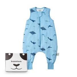 BubblePanda Rayon Made from Bamboo Toddler Sleep Sack with Feet 6-12 Months 1.0 Tog Ultra Soft Toddler Sleeping Sack Baby Sleep Bag Walker Quilted Wearable Blanket with Legs 2-Way Zipper Lightweight
