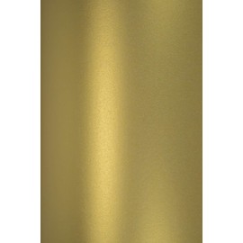Netuno 10 x Mother of Pearl Real Gold Craft Paper DIN A4 210 x 297 mm 120 g Majestic Real Gold Double-Sided Glossy Paper Gold for Crafts for Laser Printers Invitations Craft Golden Paper