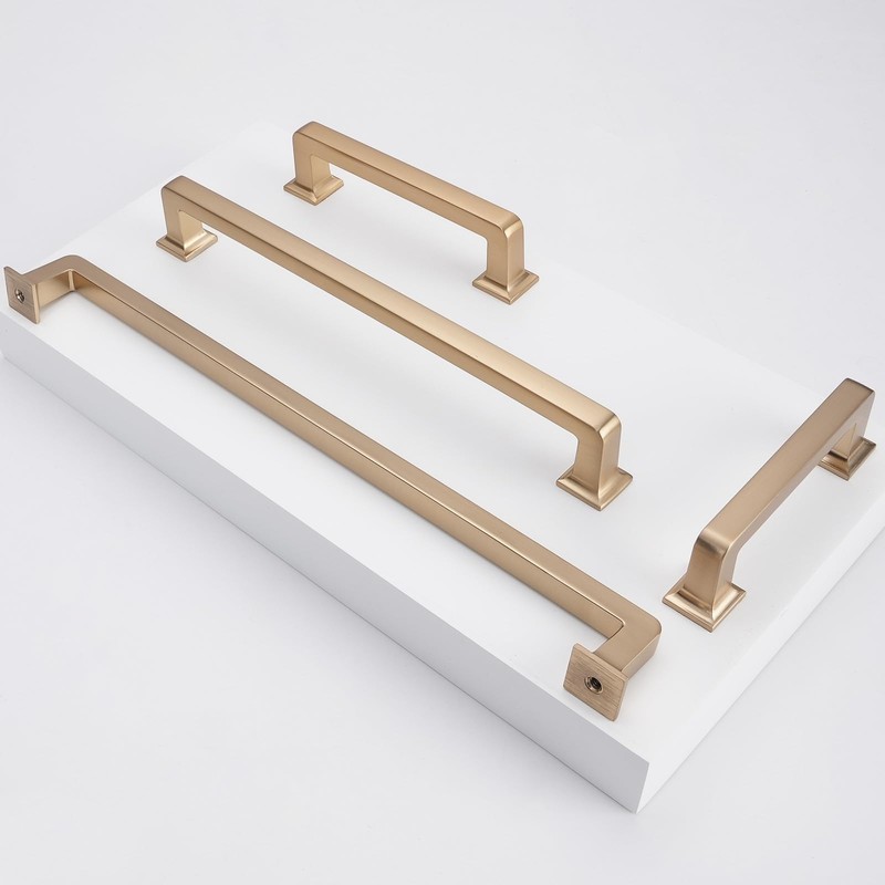 COTYKILEY 10 Pack 5 Inch(128mm) Champagne Bronze Kitchen Cabinet Handles