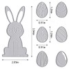 ALIBBON Easter Rabbit Egg Die Cuts for Card Making, 6
