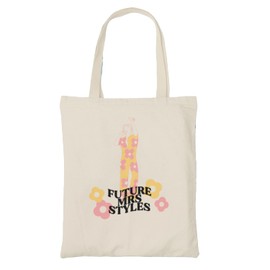 Future Mrs Styles Natural Tote Bag - Harry Love On Tour Songs Albums Singer Famous Celebrity Fan Adore Fashion Carrier Shopper Shopping Gifts Presents (Natural)