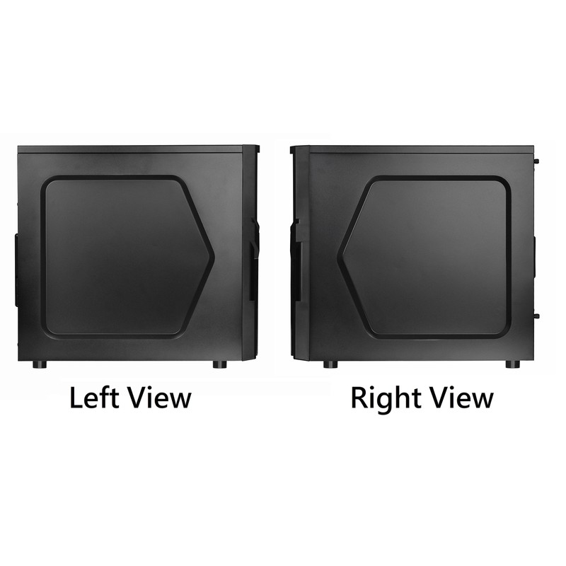 Thermaltake Versa H21 SPCC ATX Mid Tower Computer Chassis CA-1B2-00M1NN-00,Black