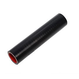 TMKOOL 8" Length 4-Ply Reinforced High Temp 3.25" ID Straight Coupler Silicone Hose (BLACK, 3.25'')