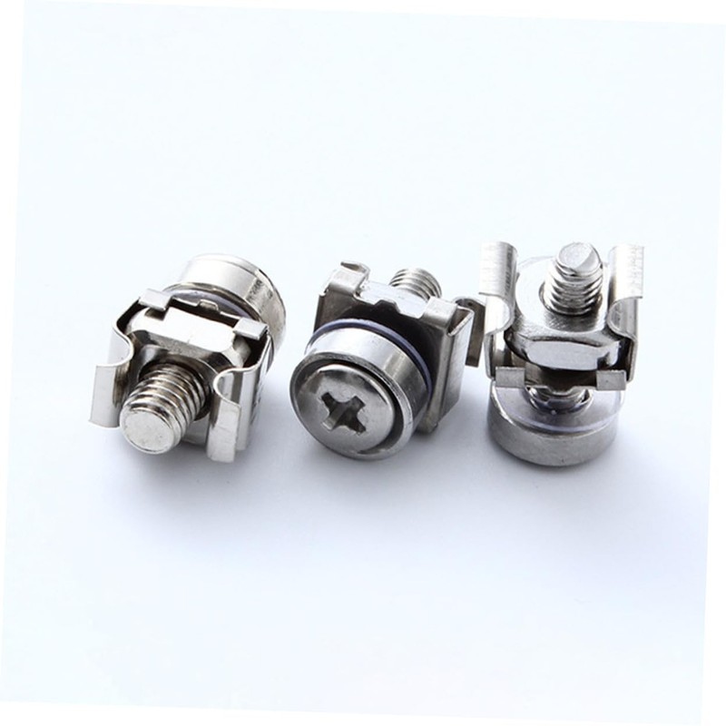 Healeved 50sets Cabinet Mounting Screw Set Square Hole Screws for