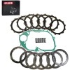 JINFANNIBI Complete Clutch Plates Kit & Cover Gasket for Yamaha