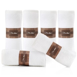 MINIBOO Toallitas faciales Premium para bebé y Piel Sensible - Paños Extra Suaves y absorbentes de rayón de bambú para Cara y baño de recién Nacidos - Perfectas como Regalo de bebé