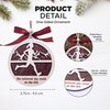 Marathon Runner Christmas Ornament, Cross Country Ornament, 2 Layered Wooden