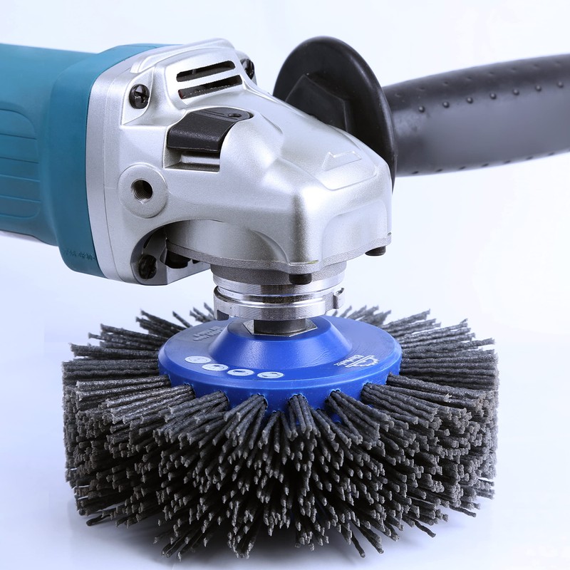 EHRHOLZ® Sanding Brush for Angle Grinders, 140 mm Diameter, Round