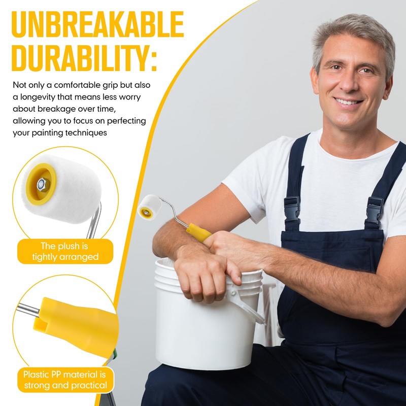 Honeydak 8 Pack Mini Paint Roller Small Paint Roller for