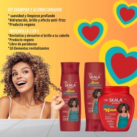 Kit Shampoo+acond Y Mascarilla 2en1 Skala Amor Poderoso