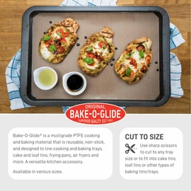 Bake-O-Glide STD0150 Non Stick Reusable Cooking/Baking Sheet, Brown, 400 x 330mm