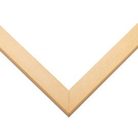 25x12 Frame Natural Wood Picture Frame | 0.75 Inch Moulding Width | Solid Wood | Complete with UV Acrylic Plexiglass, Foam Board Backing & Hanging Hardware