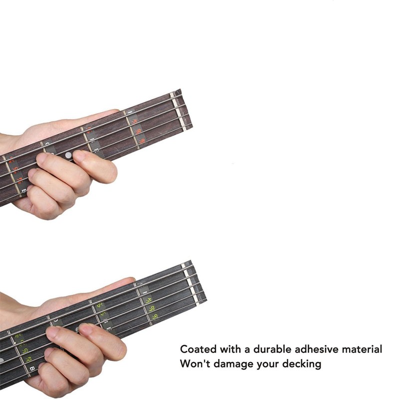 Fretboard Stickers, Bass Fret Board Decal Clear Marking for Beginner