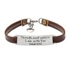 Leather Bracelets for Women Men Christian Gifts for Women Bible