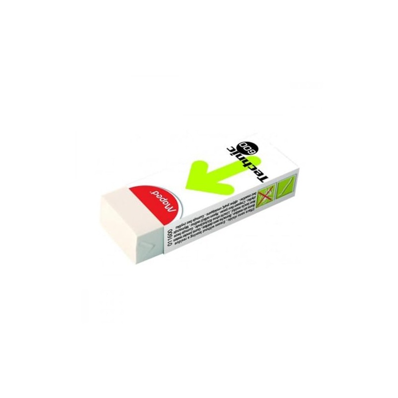 Maped Technic 600 Eraser Erase (Green, White, 1 Unit)