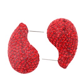 Rhinestone Chunky Hoop Earrings for Women Fairy Fashion Shining Lightweight Manifesto Charming Crystal Droplets Teardrops Dangle Earrings Wedding Bride Bridesmaid Valentine's Day Christmas Jewelry