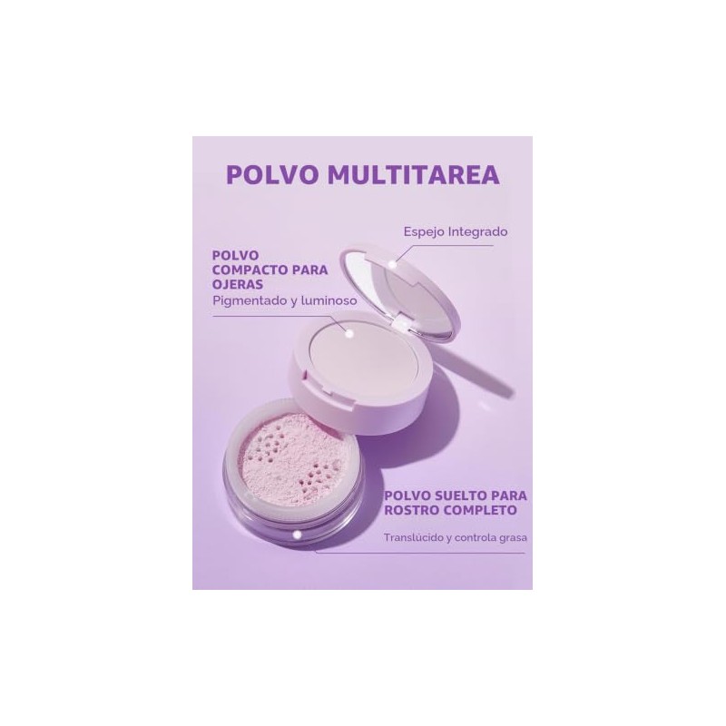 SHEGLAM Insta-ready Dúo de Polvos Fijador Para Rostro-Translucent