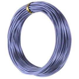 uxcell 12 Gauge 2mm Aluminum Armature Wire, 32.8ft(10m) Bendable Metal Wire Beading String Cord for DIY Jewelry Crafts Wreath Making Sculpting Floral Bonsai Trees, Light Purple