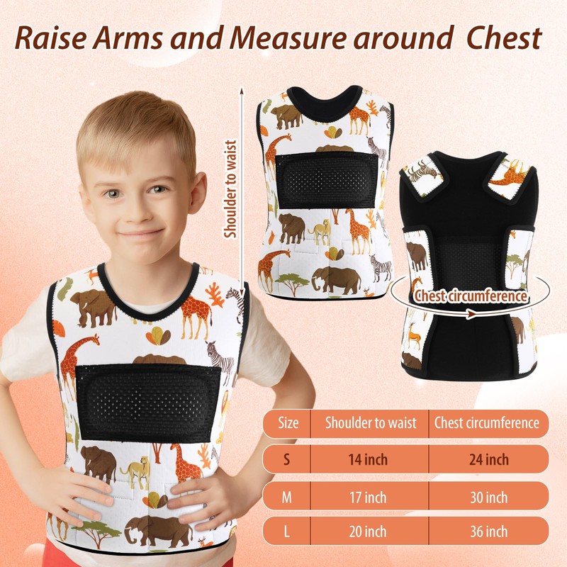 Janmercy Weighted Vest for Kids Ages 4 to 7 and