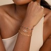 Dremmy Studios Dainty Gold Stars Bracelet for Women 14K Gold