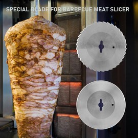 Incontesta 100MM Professional Electric Food Doner Stainless Steel Sharp Blade for Kebab Knife Shawarma Knife Gyro Slicer (Round Blade)